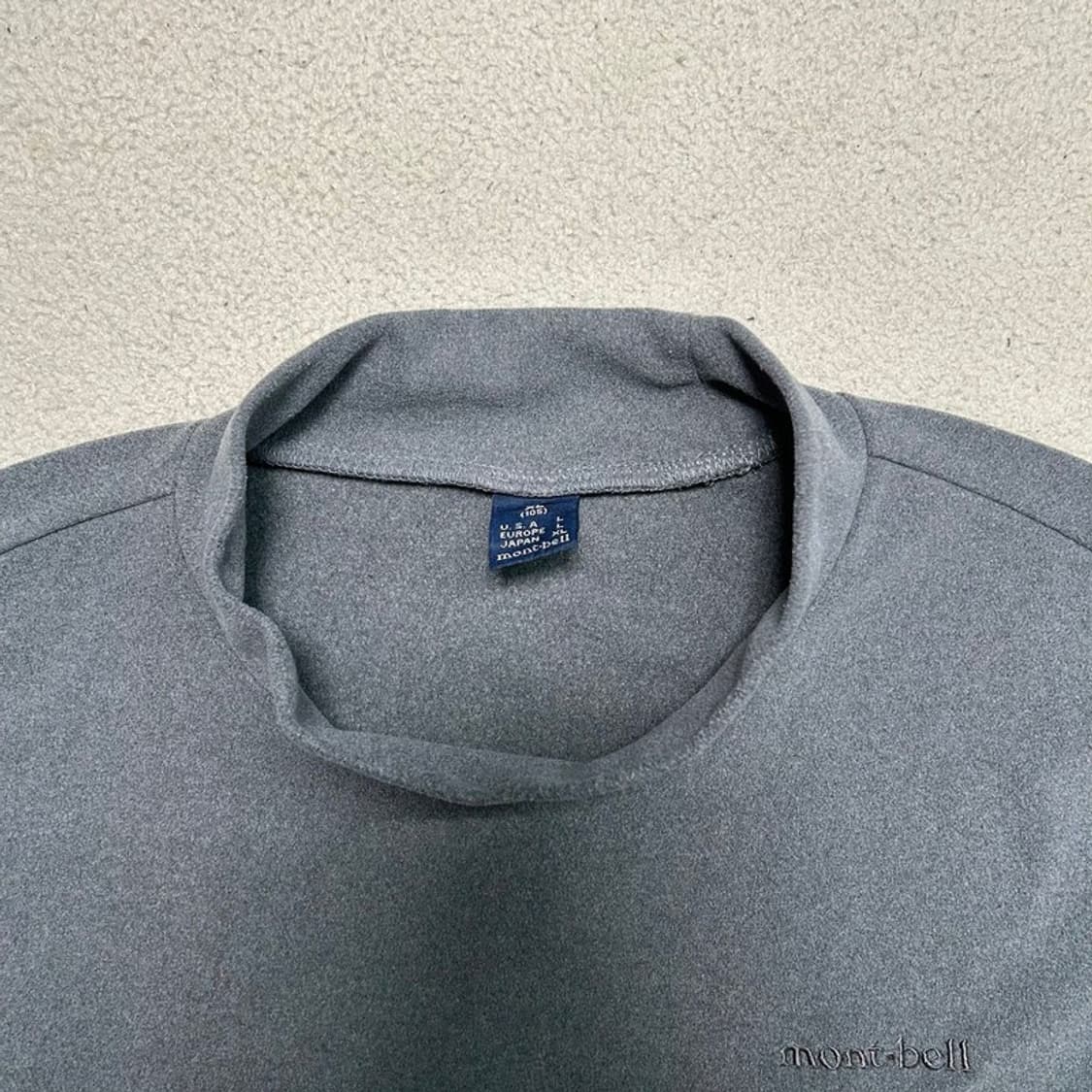 몽벨 하이넥 티셔츠 그레이 XL 상품이미지4