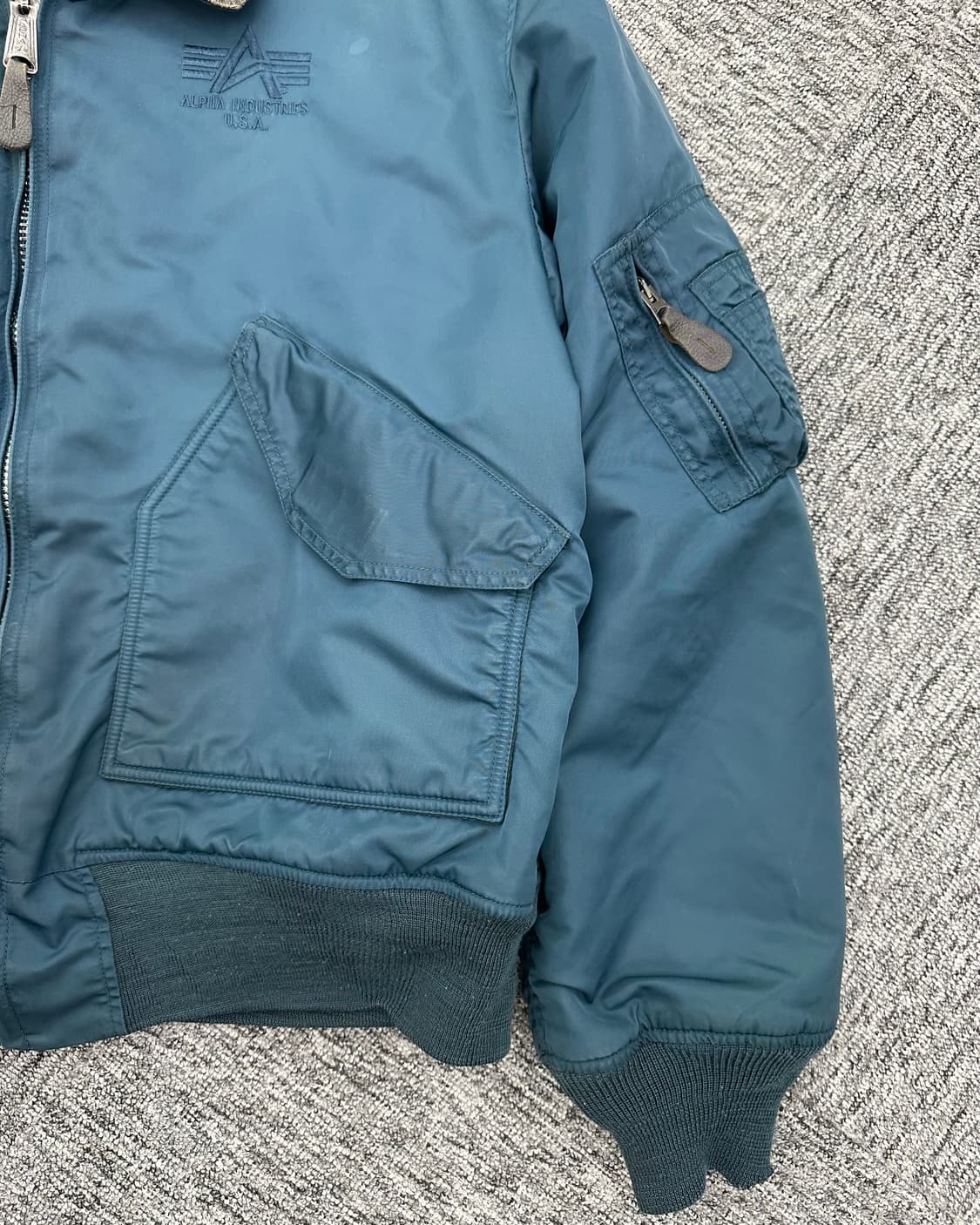 (XL)90'S ALPHA FLT-45F 항공점퍼-M904 상품이미지5