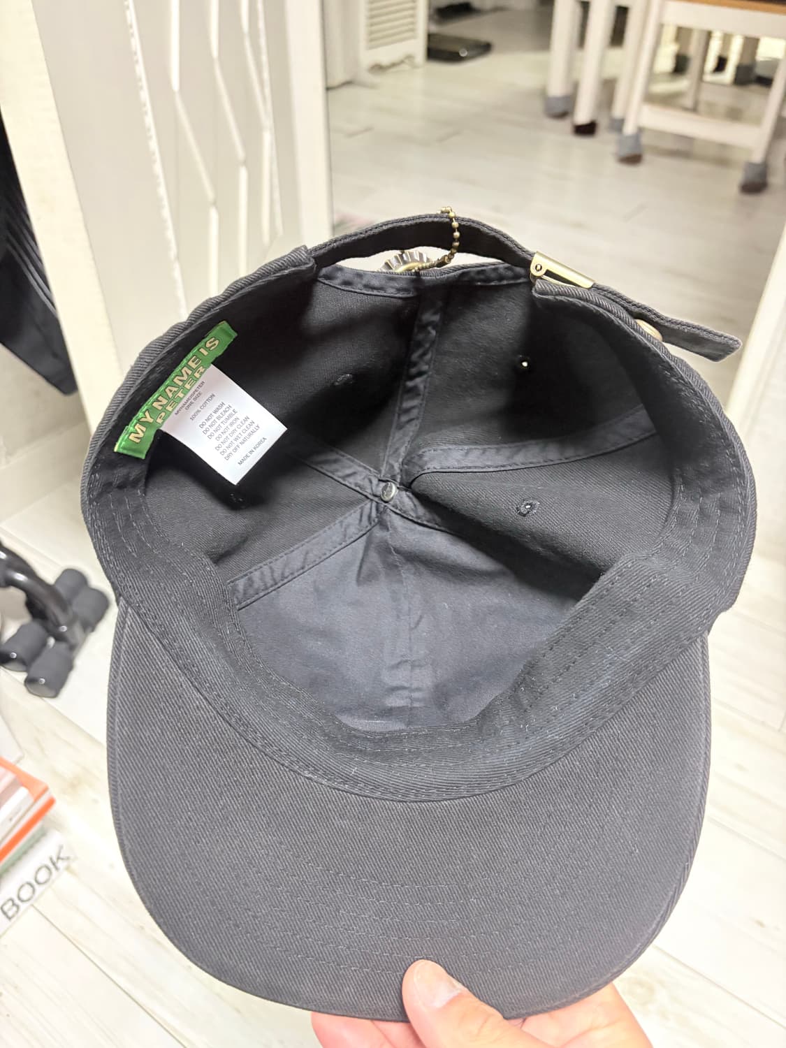 마이네임이즈피터 6패널 볼캡 블랙 상품이미지4