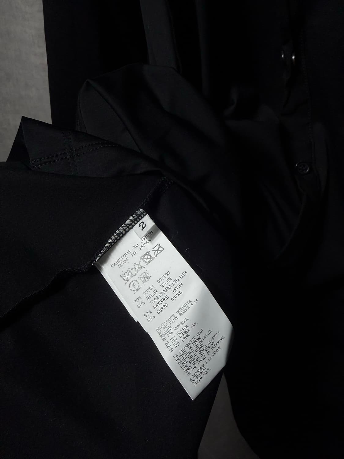 B Yohji Yamamoto Asymmetric Drape Shirts 상품이미지7