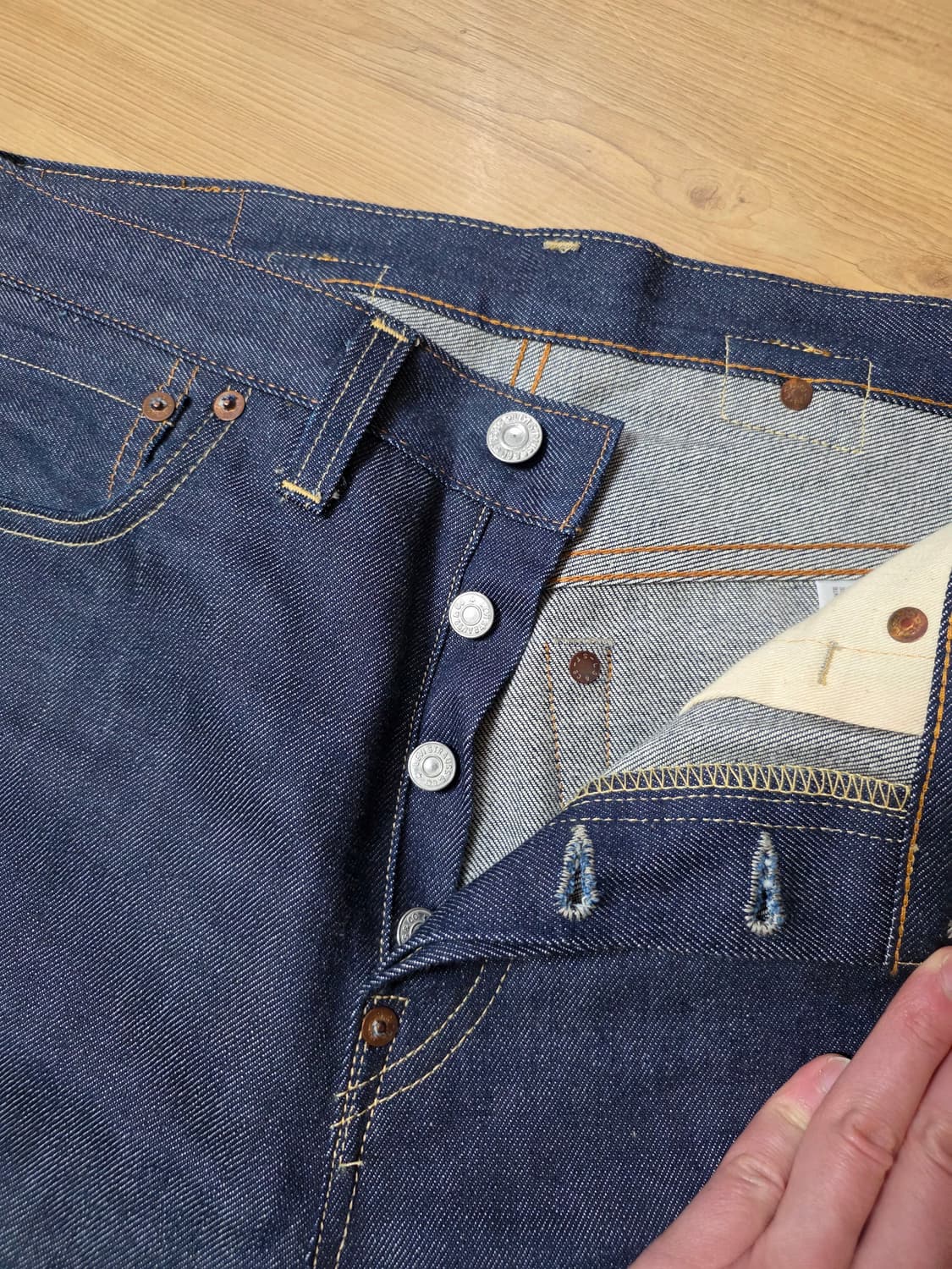 LVC 리지드데님 세트(자켓M + 하의W32L34)팝니다. 새상품급 상품이미지10