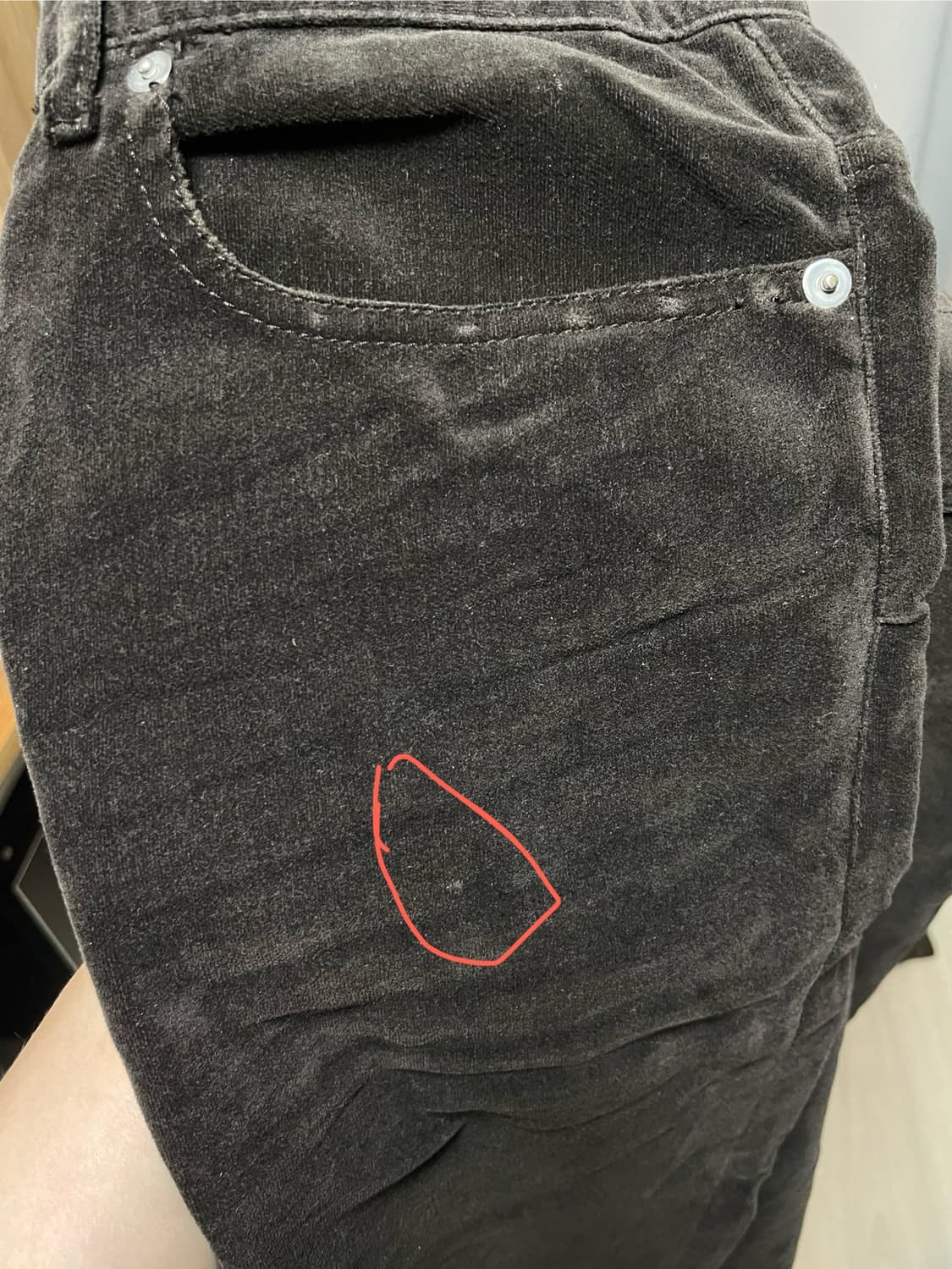 디올옴므/05fw 플레어 벨루어팬츠/32 상품이미지5