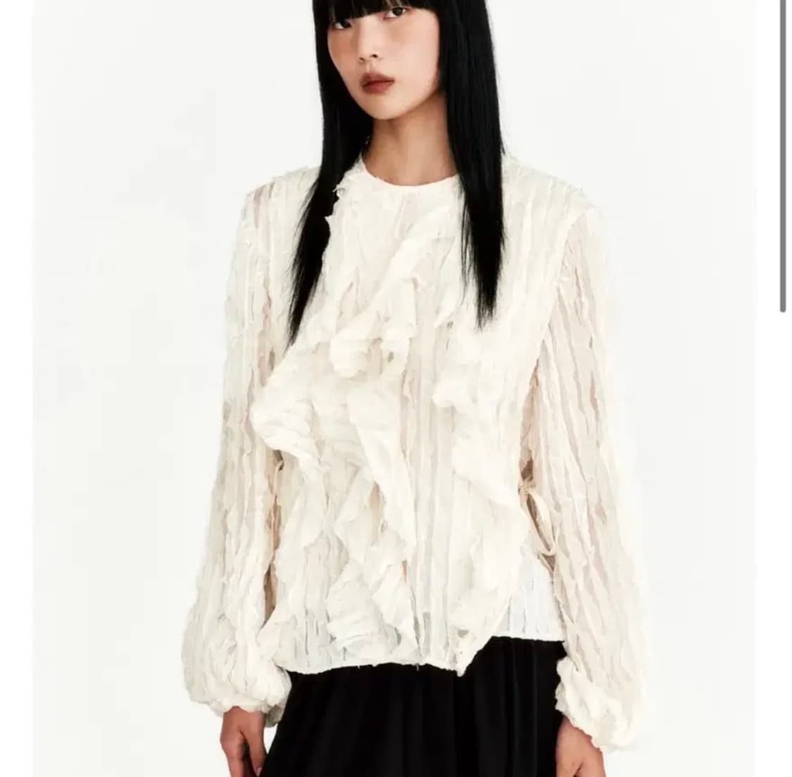 더일마 앙팡 러플 카라 블라우스 Enfant Ruffle Blouse 상품이미지1