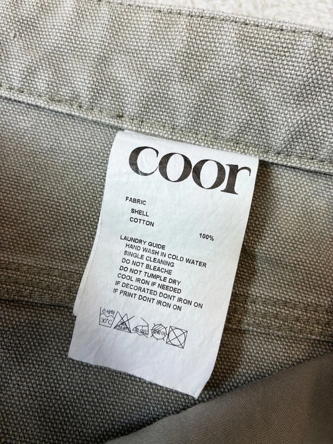 쿠어 COOR 오버 다잉 카펜터 피그먼트 데님 팬츠 PN7653 상품이미지8