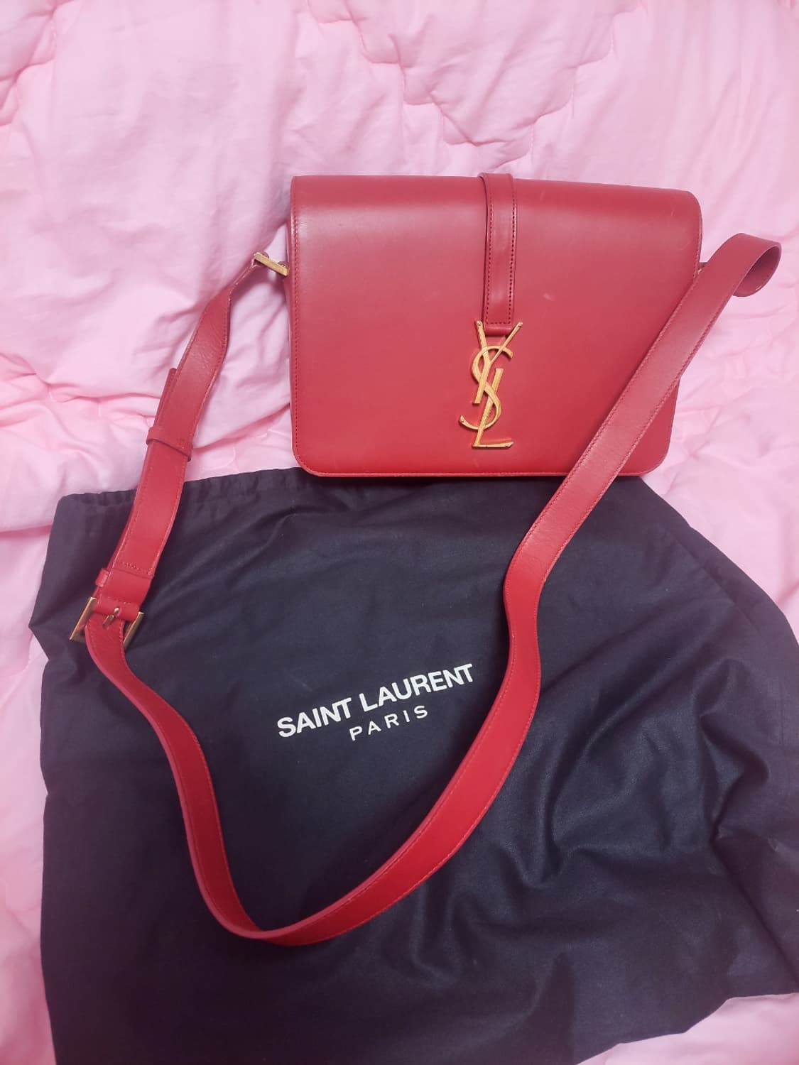 정품)급처상태양호!생로랑 유니버시티 선미가방 크로스백 숄더백 상품이미지2