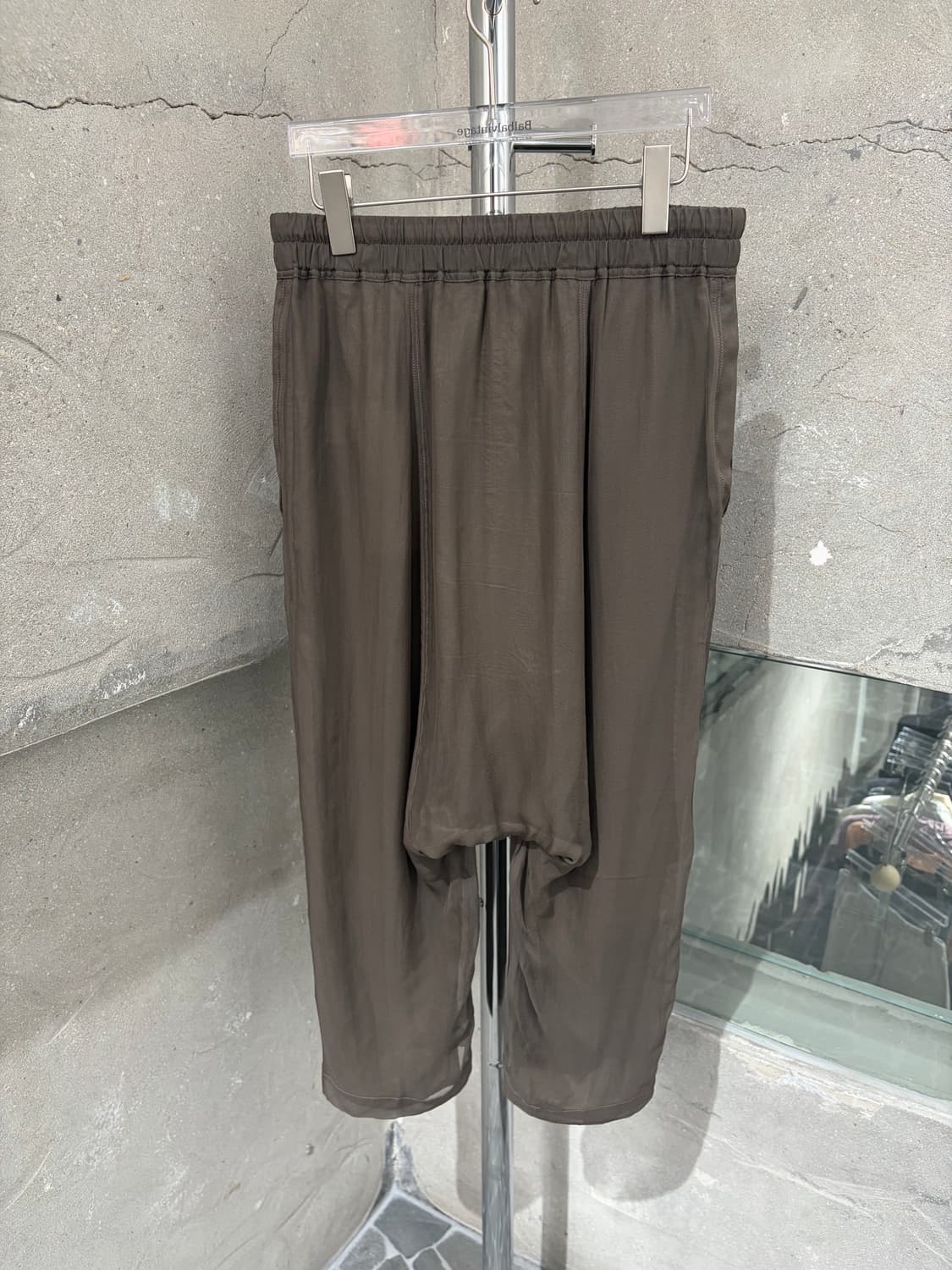 릭오웬스 실크 드로스트링 크롭 팬츠 상품이미지6