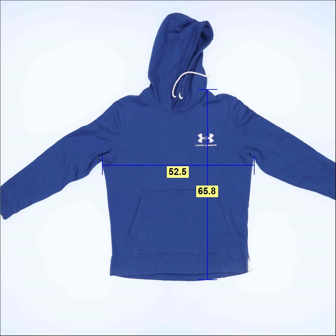 M 언더아머 블루 후드티 0121H1 상품이미지6