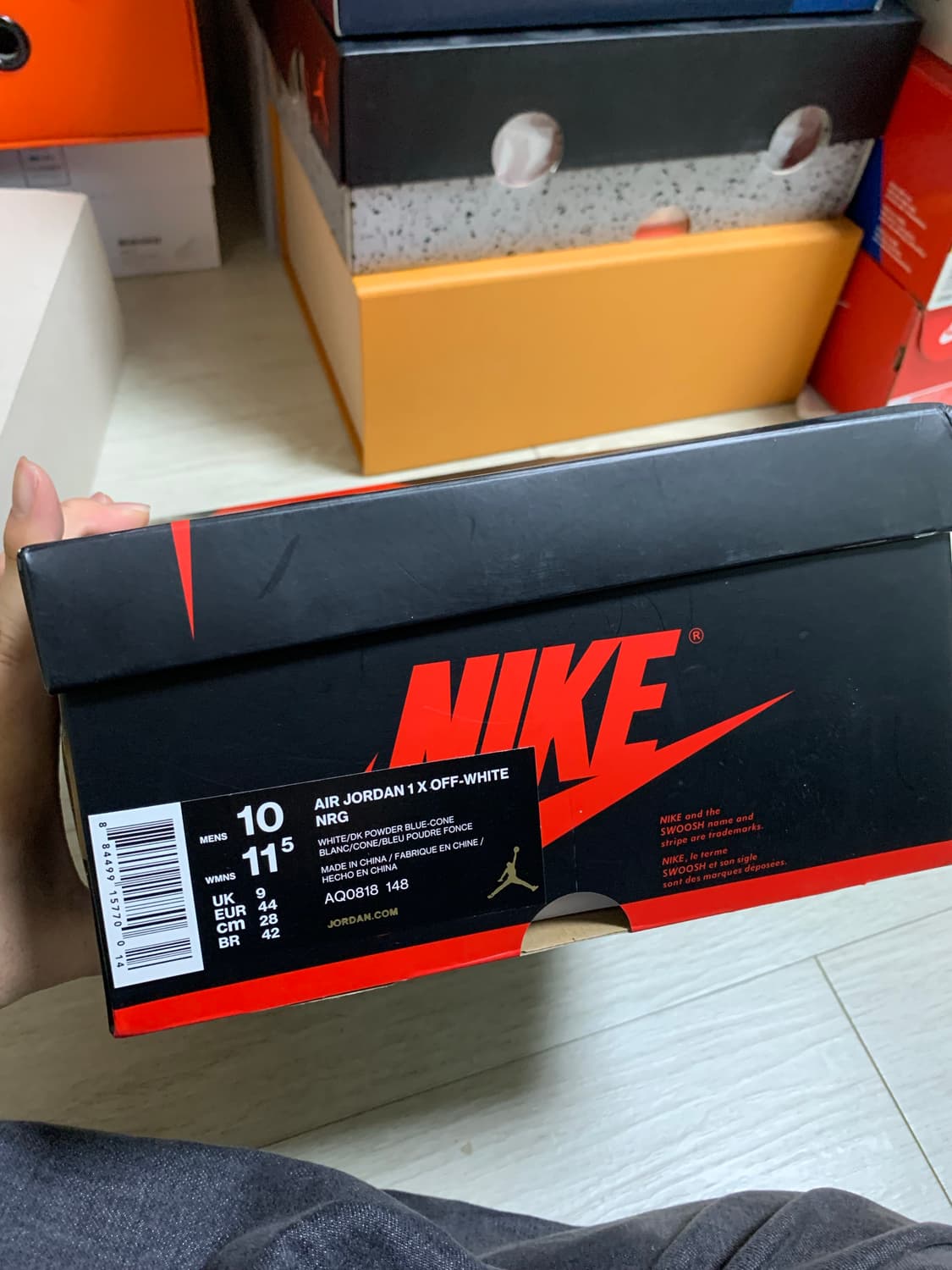 [280]나이키 오프화이트 조던1 unc 상품이미지10