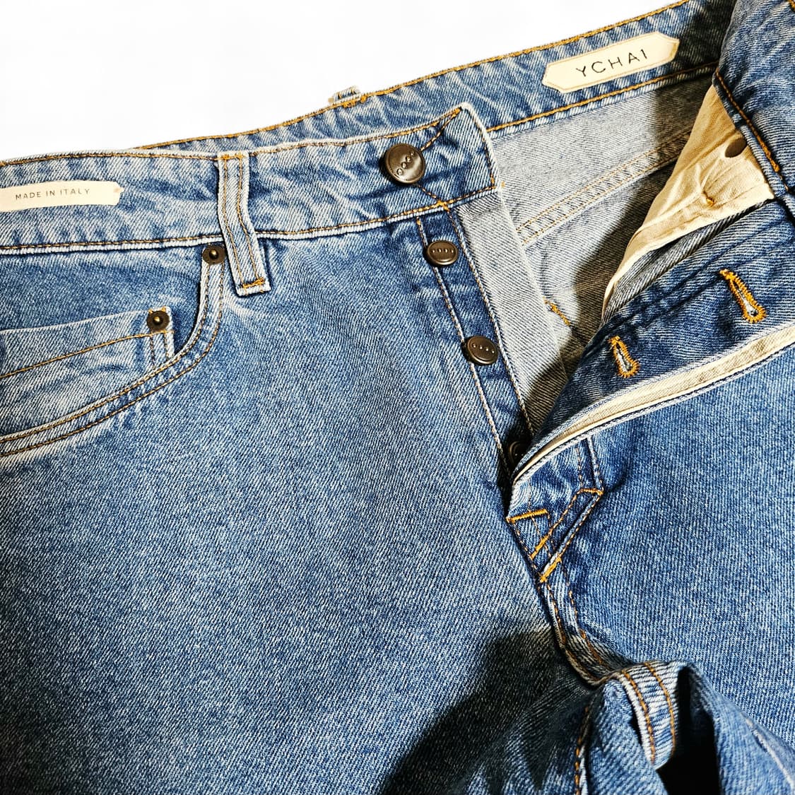 [30][YCHAI(이카이)] 테이퍼드 핏 파이브 포켓 데님 상품이미지3