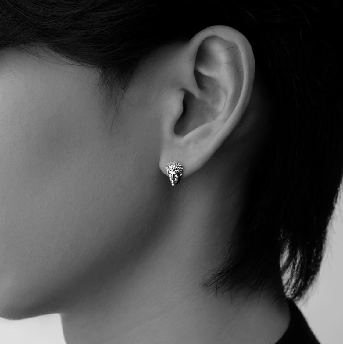 다비드 아발론 11mm 다비드 피스 실버 이어링 상품이미지1