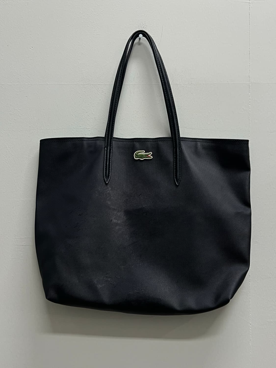 (OS) 라코스테 레더 토드백 다크네이비 상품이미지2