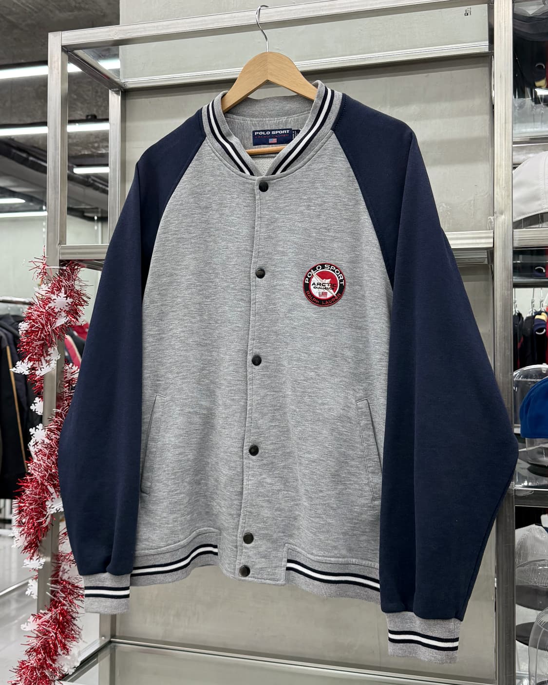 폴로 스포츠 90s 폴로베어 스웻 스타디움 자켓 상품이미지4