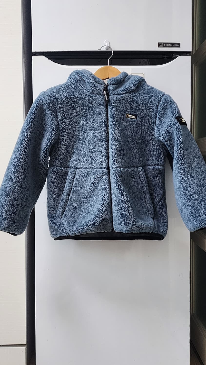 내셔널지오그래픽 키즈 뽀글이 후드 자켓 130 상품이미지1