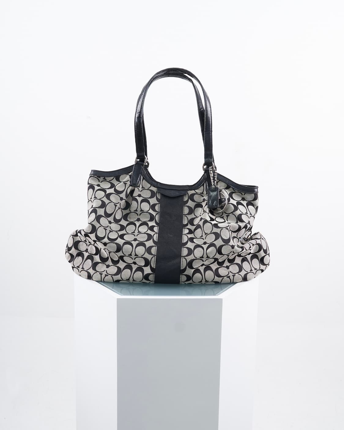 Coach 데이빈 시그니처 스트라이프 도트백 상품이미지2