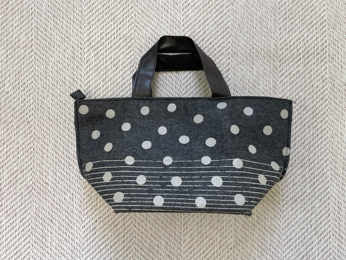 파드칼레 도트 패턴 울 토트백 J03967 상품이미지3