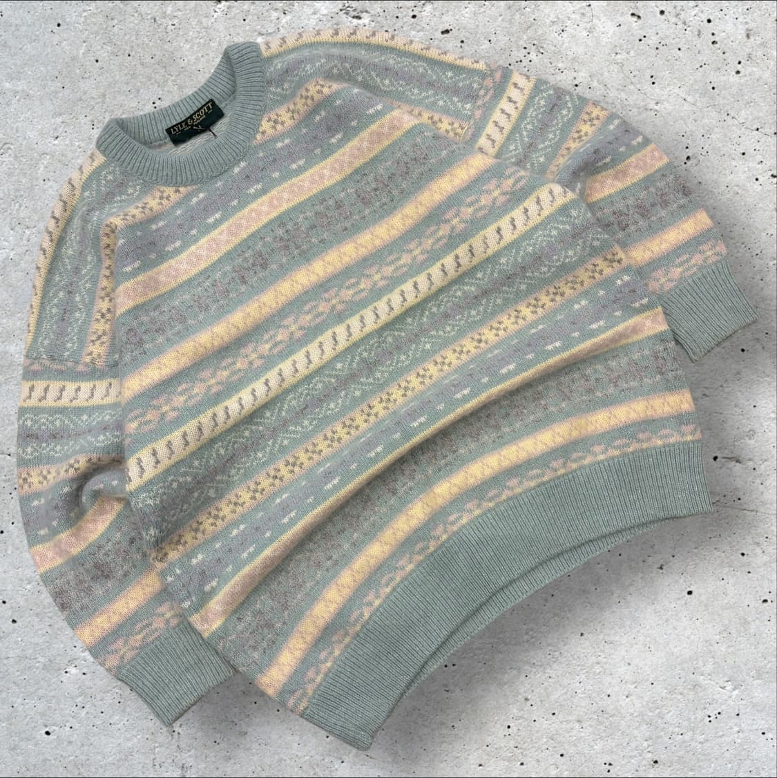 [M] 라일앤스스코트 빈티지 패턴 니트 스웨터 C823 상품이미지1