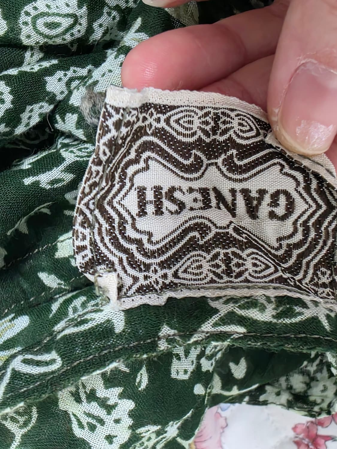 일본빈티지)오리엔탈 에스닉 히피모리걸st 쉬폰 레이어드롱슬리브리스원피스 상품이미지9