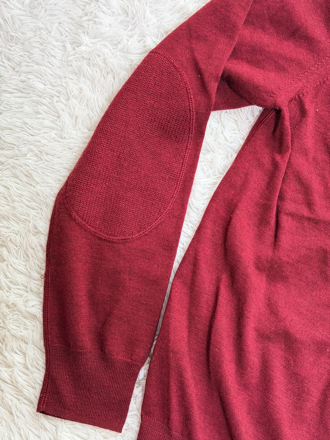 [McQ Alexander McQueen] 엘보 패치 울 가디건 - 버건 상품이미지3