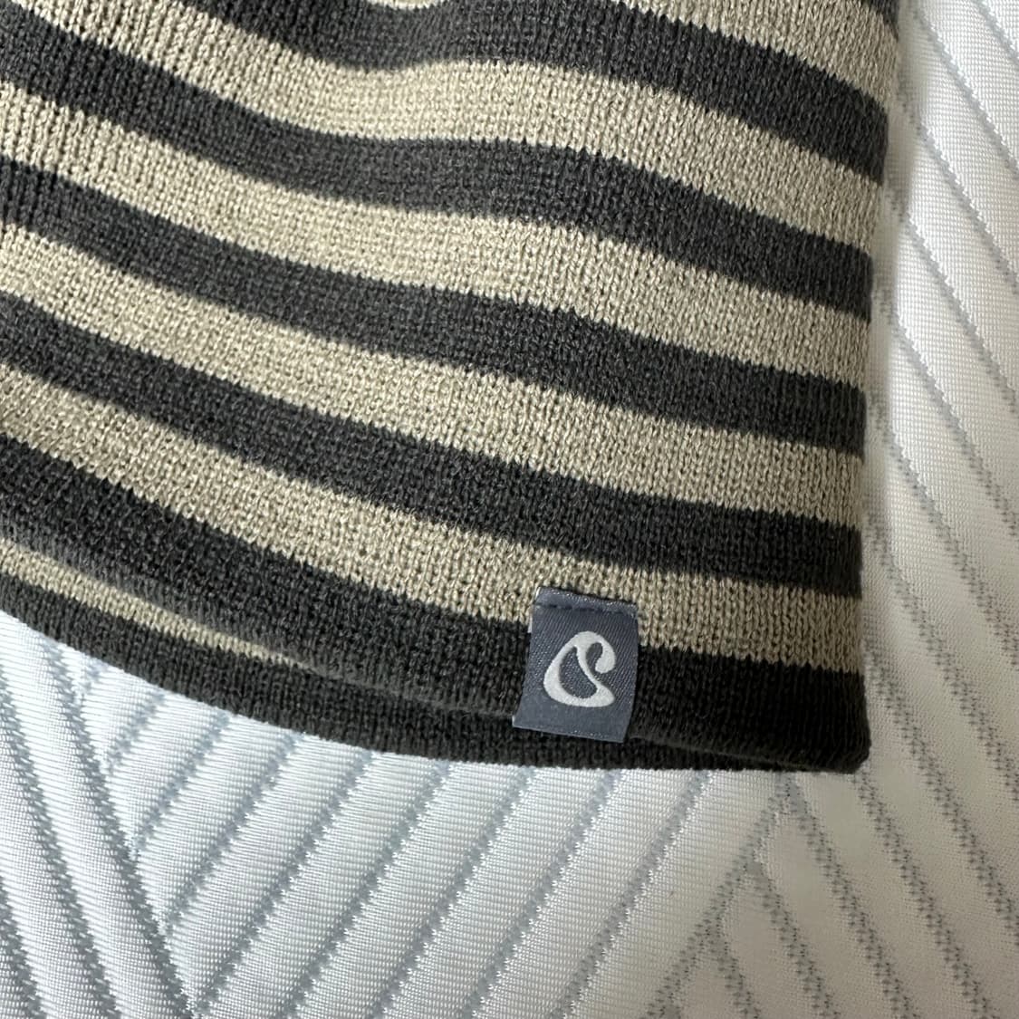 코이세이오 스트라이프 비니 카키 상품이미지5