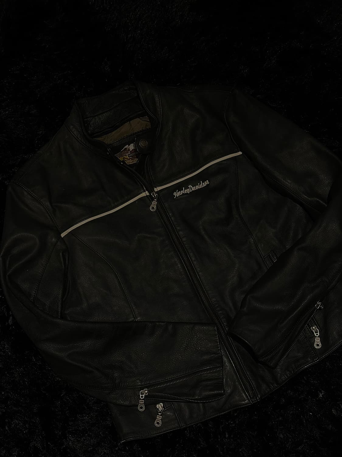 Harley-Davidson Racing Leather Jacket 상품이미지1