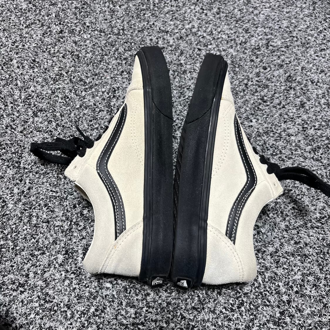 반스 올드스쿨 스웨이드 크림 블랙 240 상품이미지4