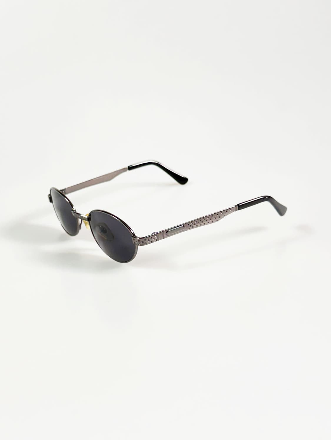 건메탈 슬림 오벌 메탈 프레임 빈티지 선글라스 상품이미지3