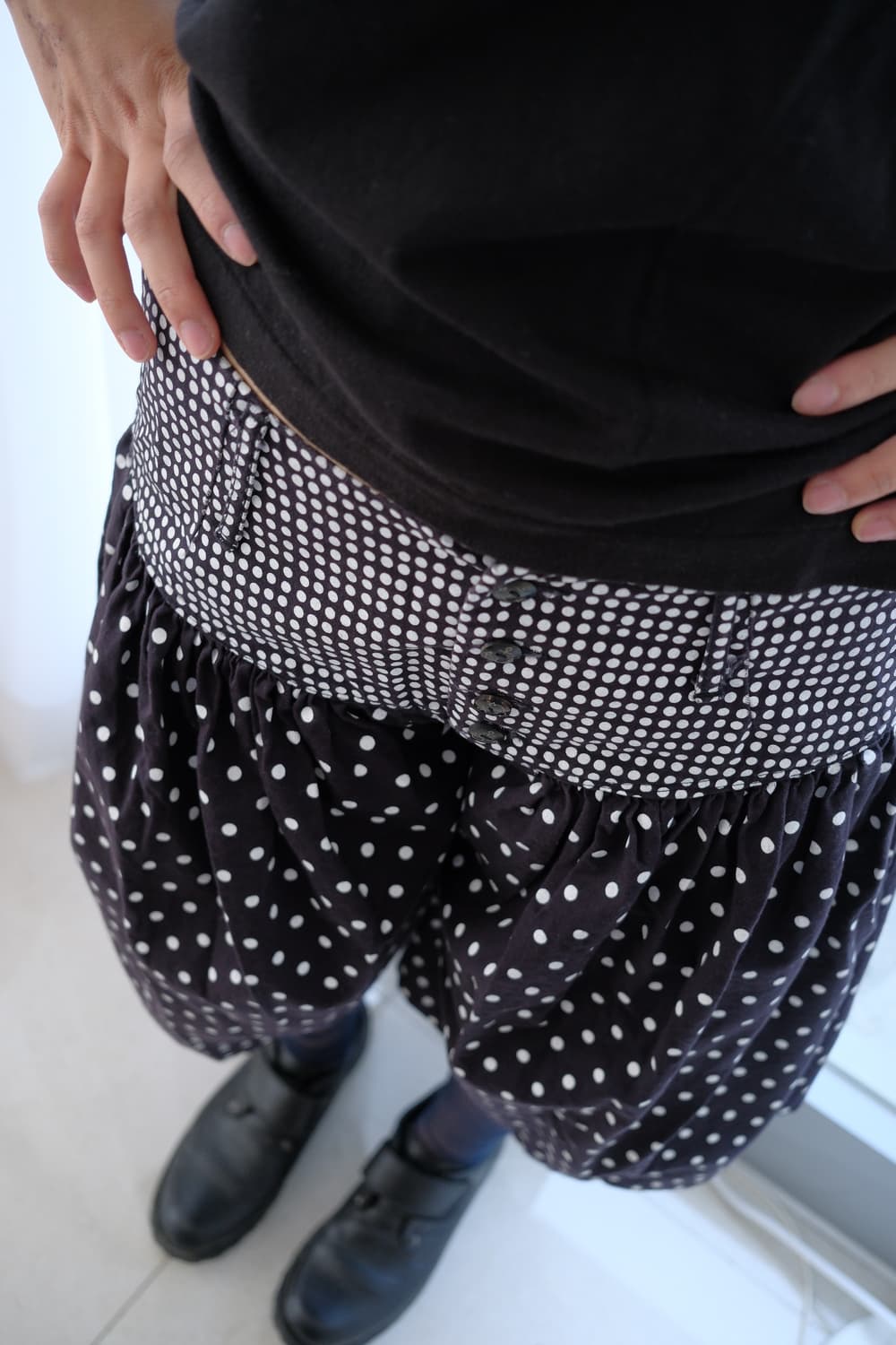 Dot yoke culotte pants 상품이미지3