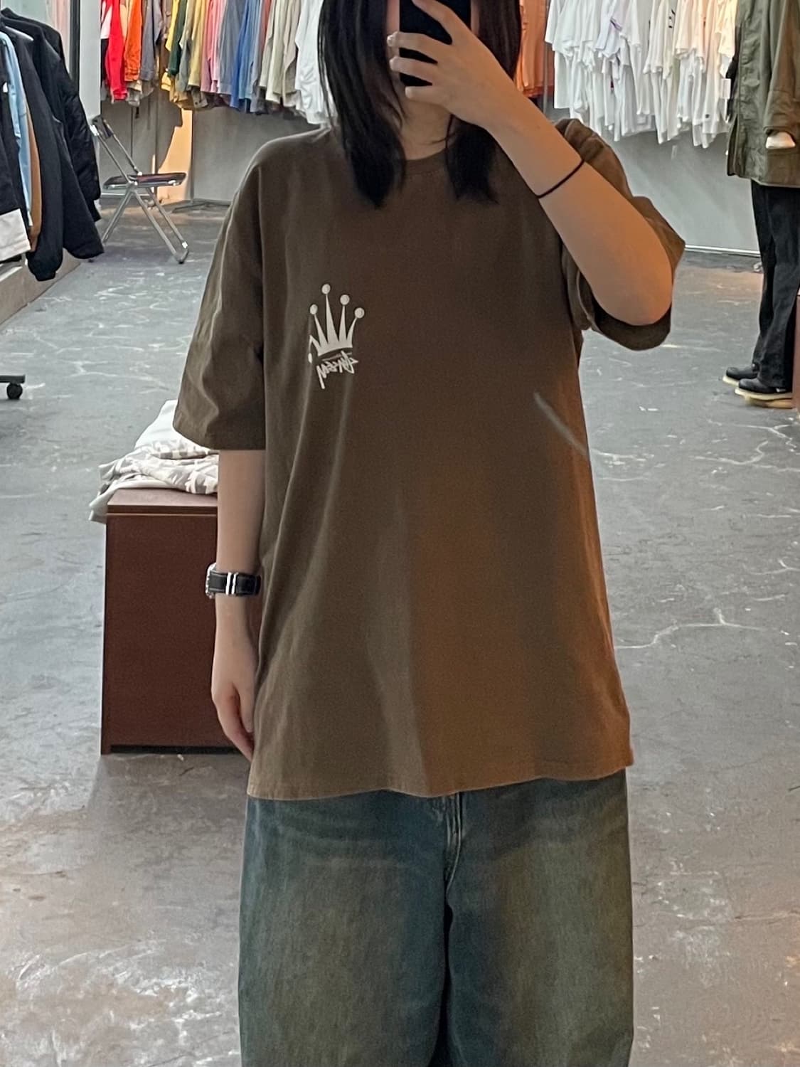 스투시 빈티지 워싱 크라운 피그먼트 반팔 H1440 상품이미지1