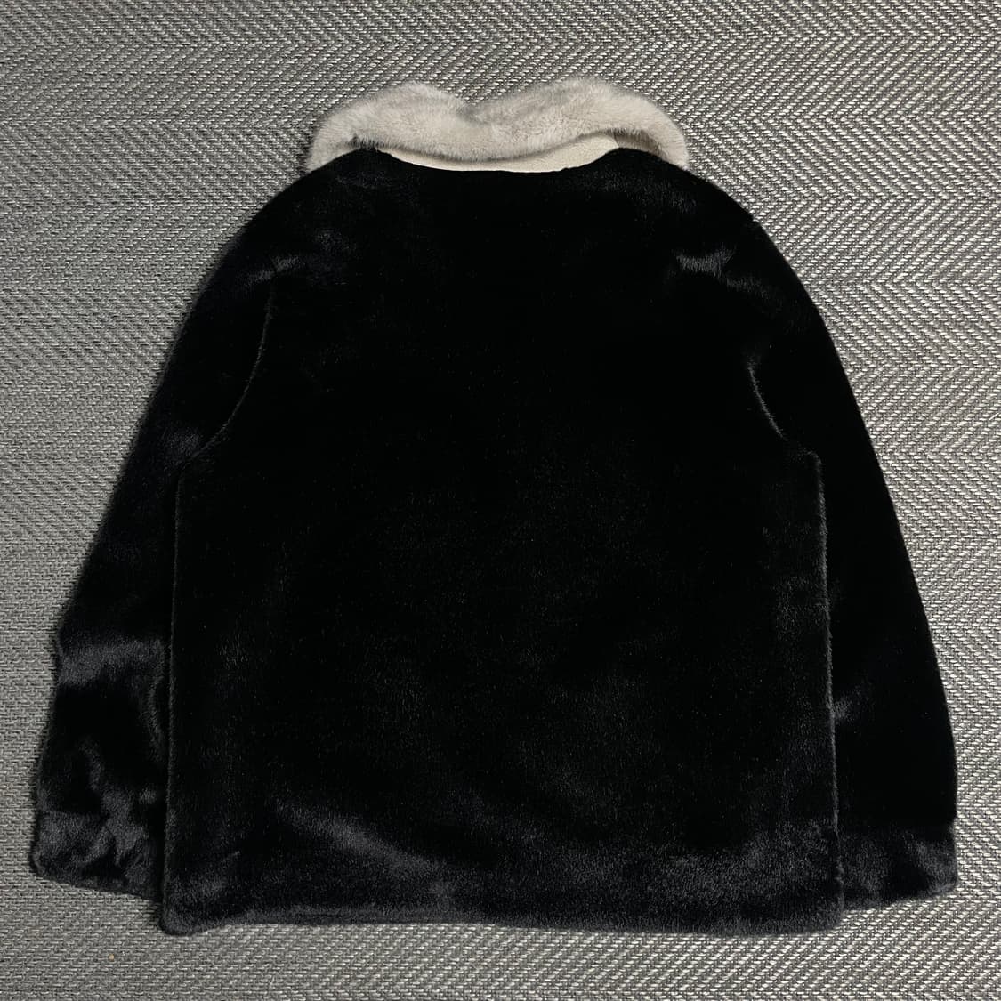 빈티지 아카이브 하이넥 배색 퍼 무스탕 자켓y 5186 상품이미지6