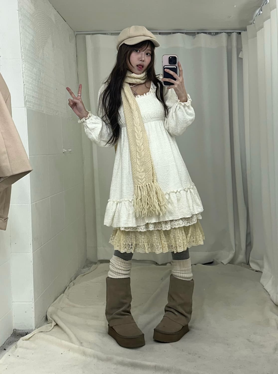 리즈리사 원피스 아이보리 히메 코디세트 상품이미지3