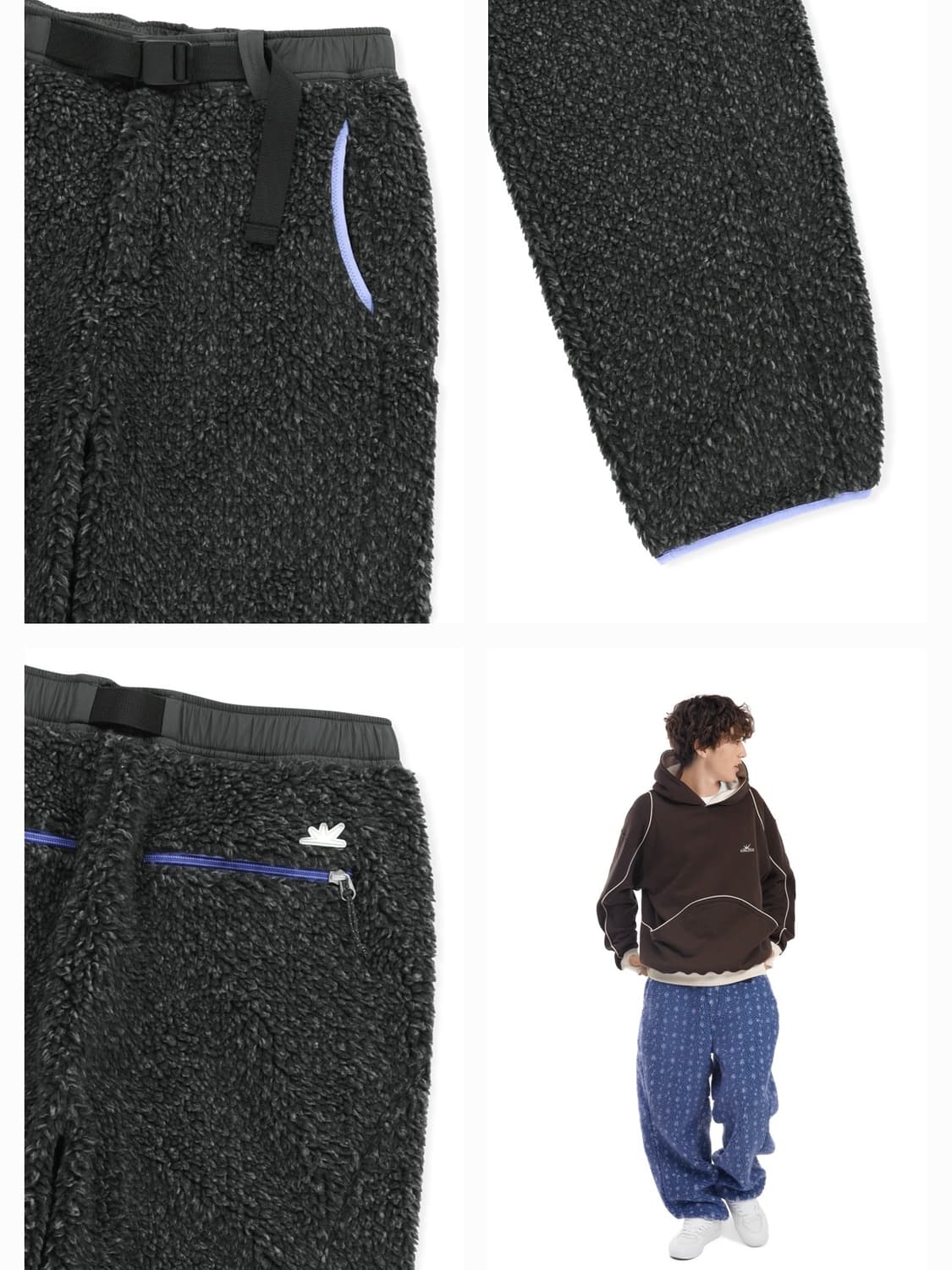 썬러브 후리스 팬츠 S 상품이미지3