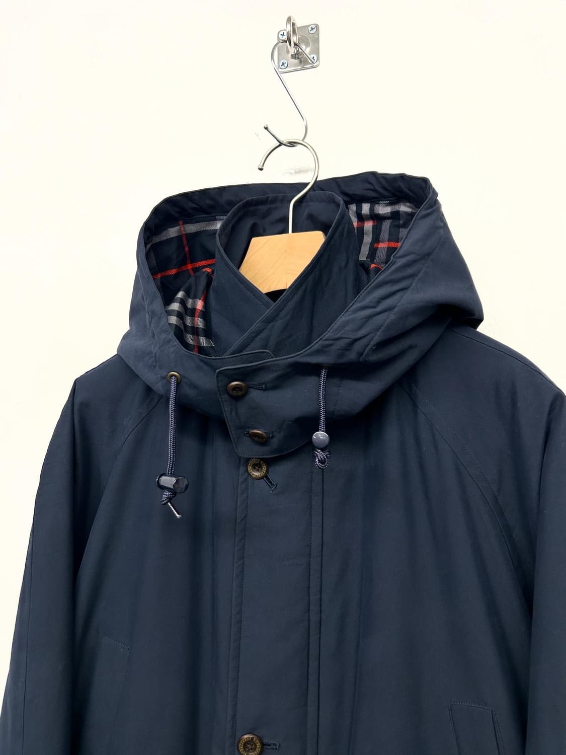 90s BURBERRYS 버버리 네이비 코트 상품이미지5