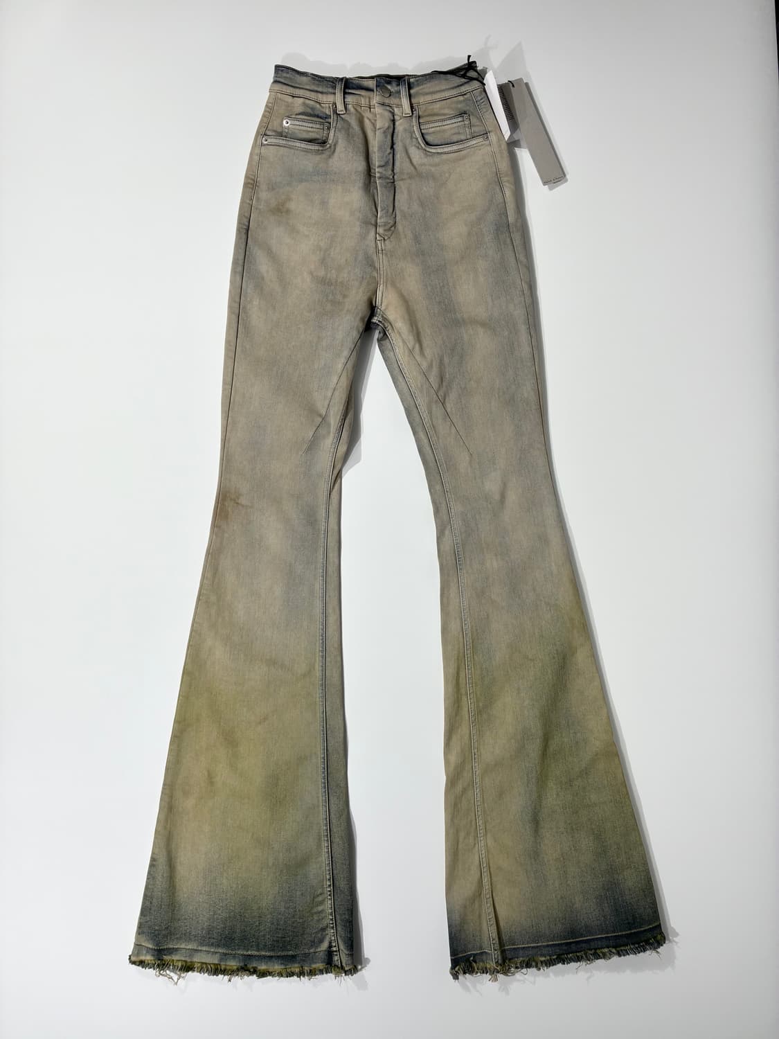 릭오웬스 볼란 부츠컷 데님 팬츠 펄 애시드 디그레이드 26사이즈 상품이미지1