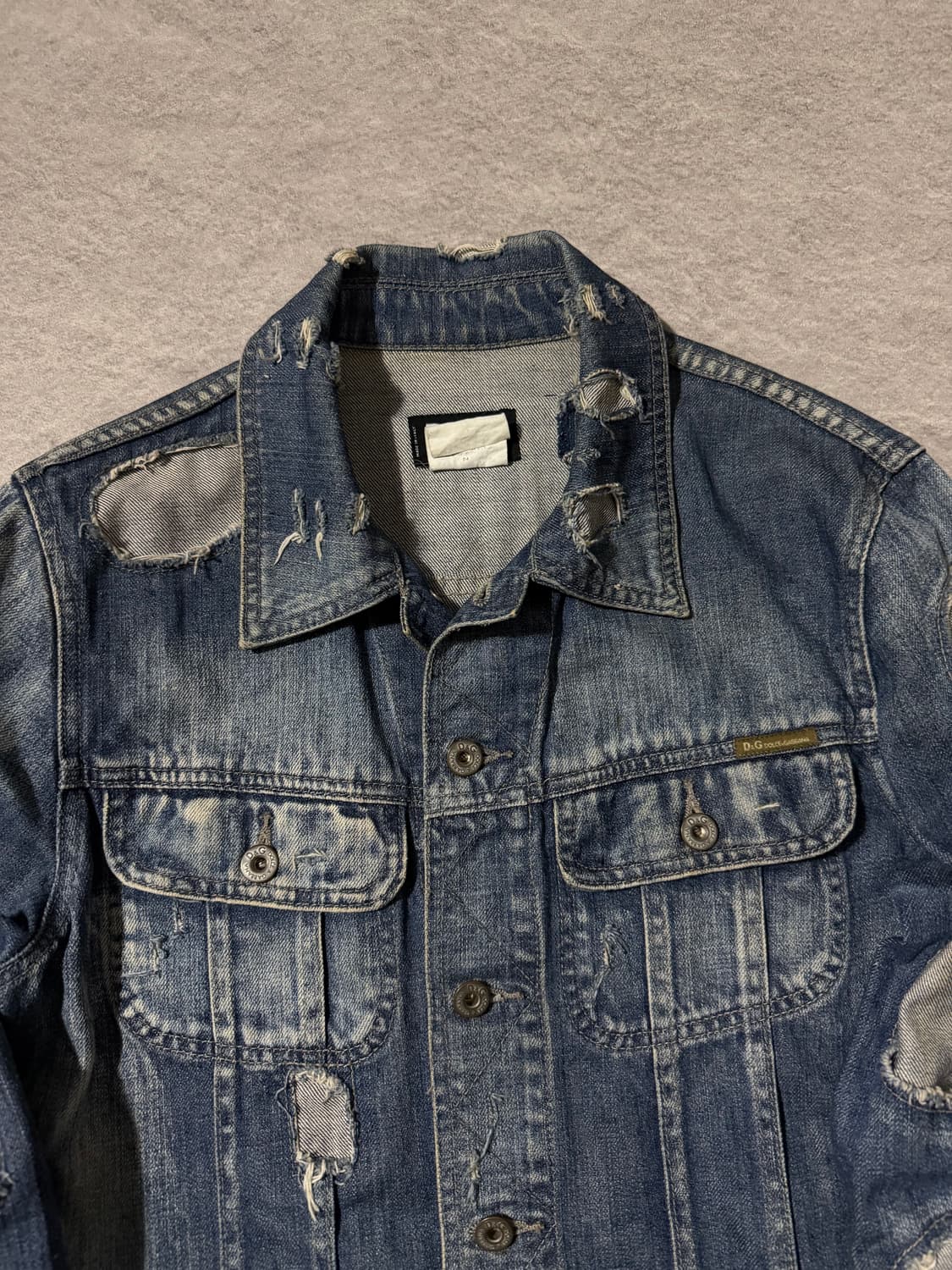 04AW 돌체앤가바나 디스트로이드 데님자켓 상품이미지5