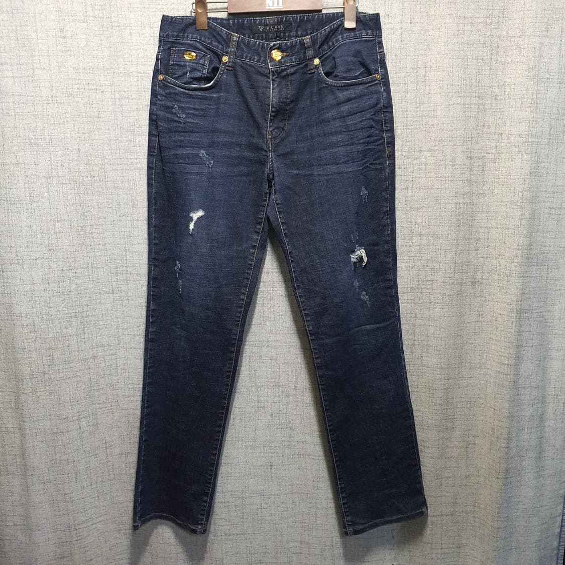 게스 데님 청바지 데미지 워싱진  상품이미지1