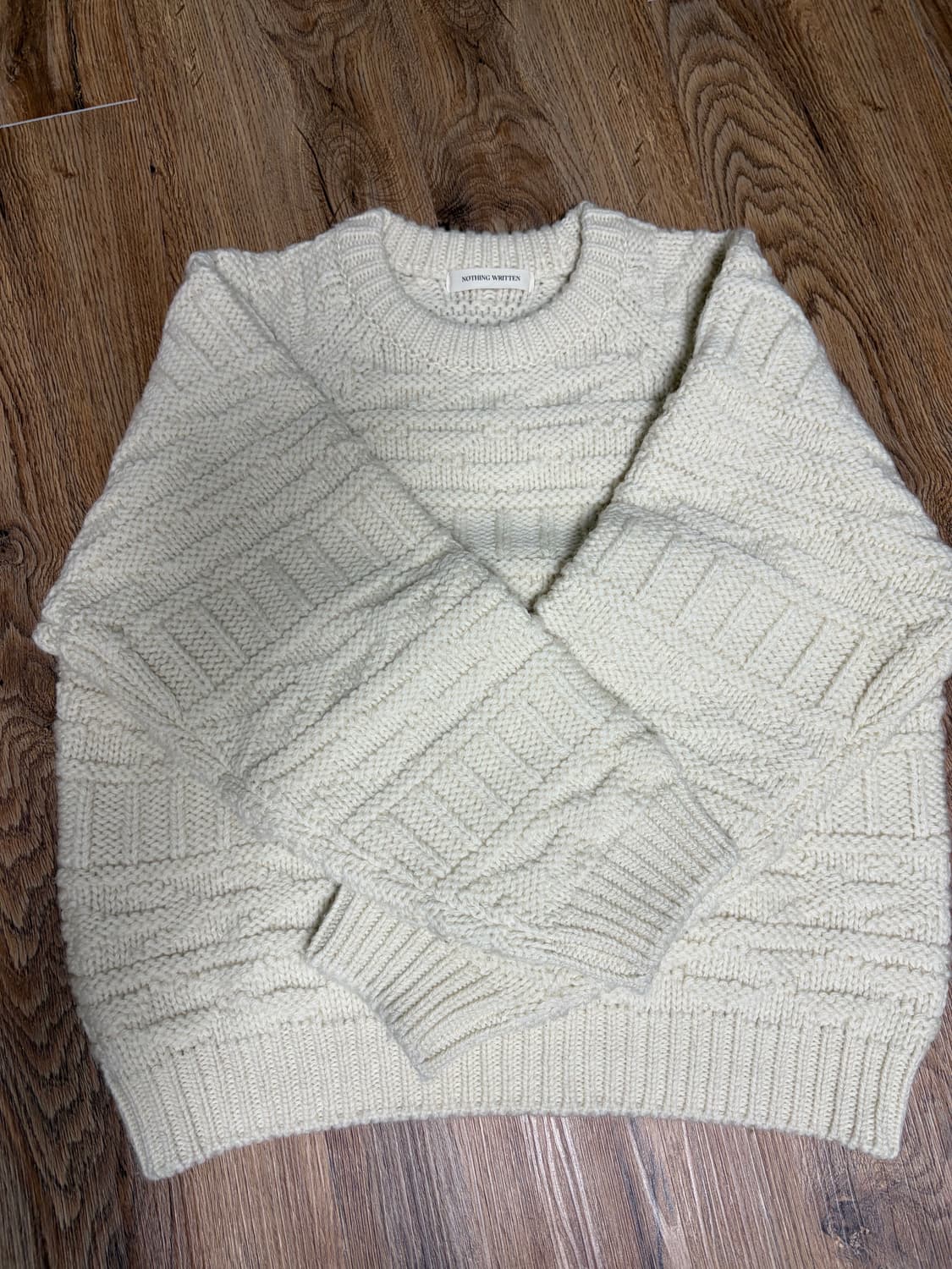 낫띵리튼 케이블니트 상품이미지3