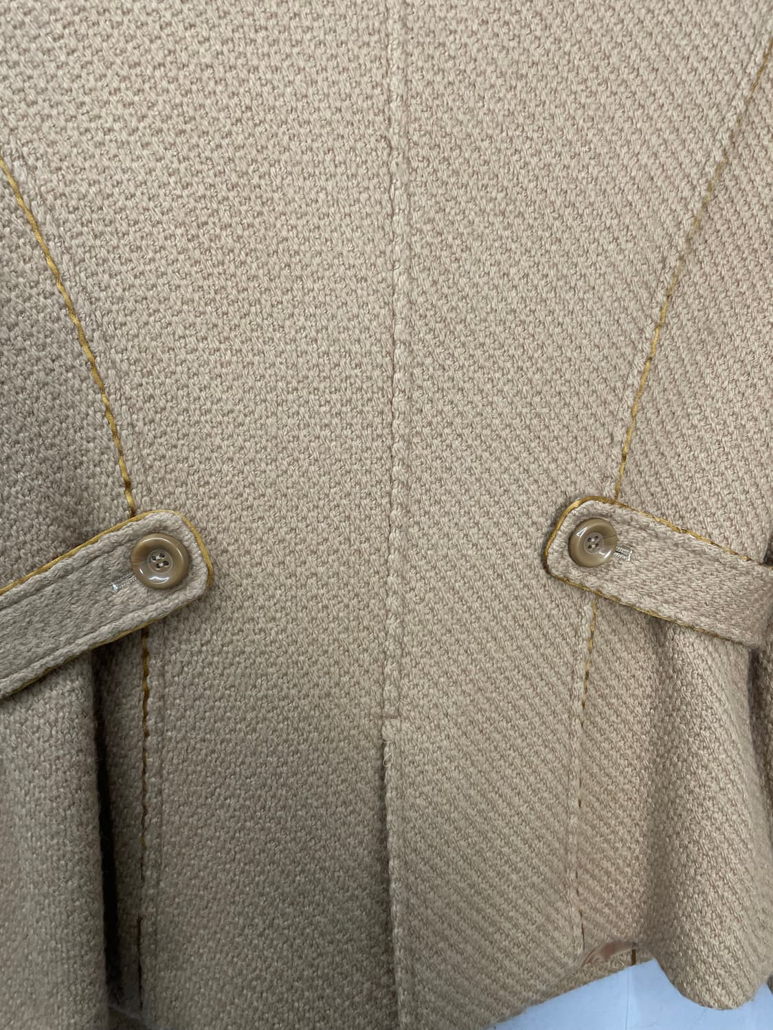 빈티지 더블 버튼 베이지 자켓 H1505 상품이미지5