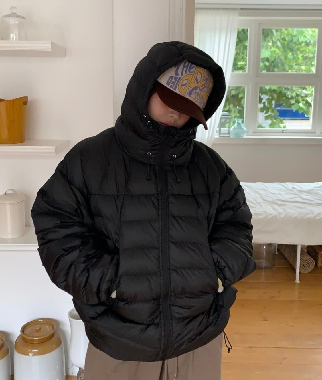 마이유스 패딩 블랙 상품이미지5