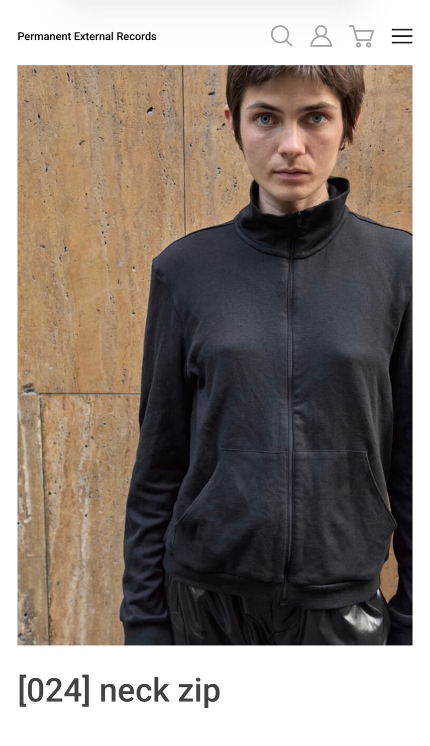 머듈 넥집업 블랙 0사이즈 상품이미지1