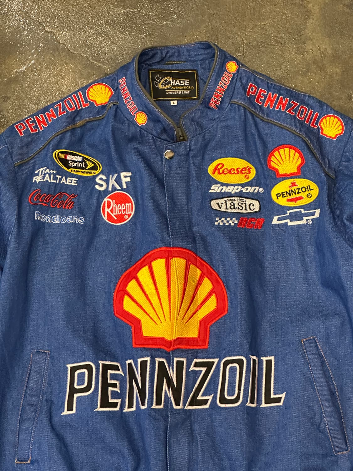 빈티지 레이싱 쉘/페놀 자켓 L 상품이미지3