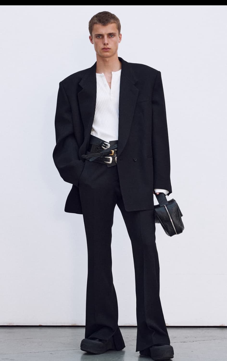 렉토 24s/s 그루브 셋업 블랙 상하의 M/M 상품이미지1