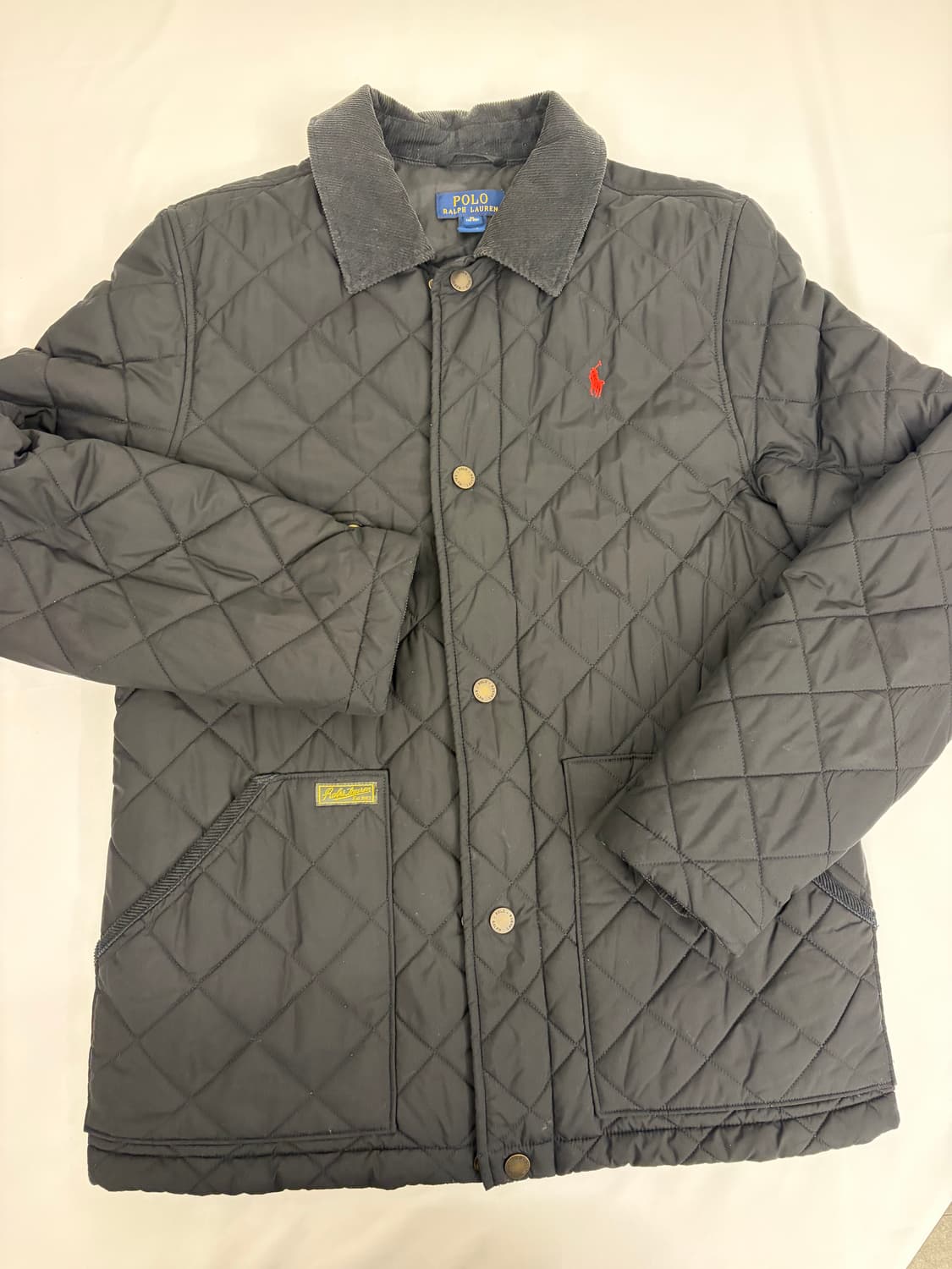 [XL 18-20] 폴로 랄프로렌 블랙 퀼팅 자켓 상품이미지1