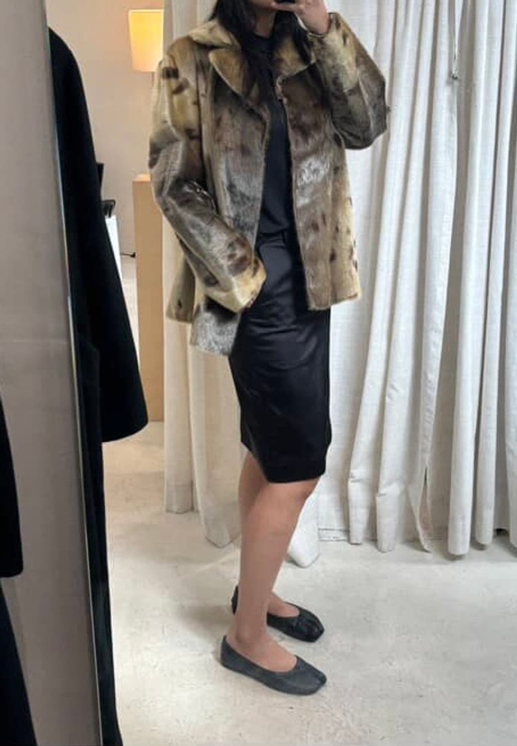 리얼물개퍼자켓 하프코트 상품이미지4