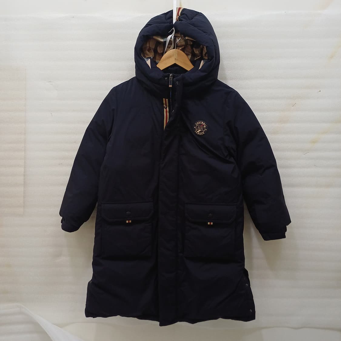 닥스 남아 구스 다운 후드 롱 패딩 아동 150 빵빵 겨울 사랑봉봉 상품이미지1