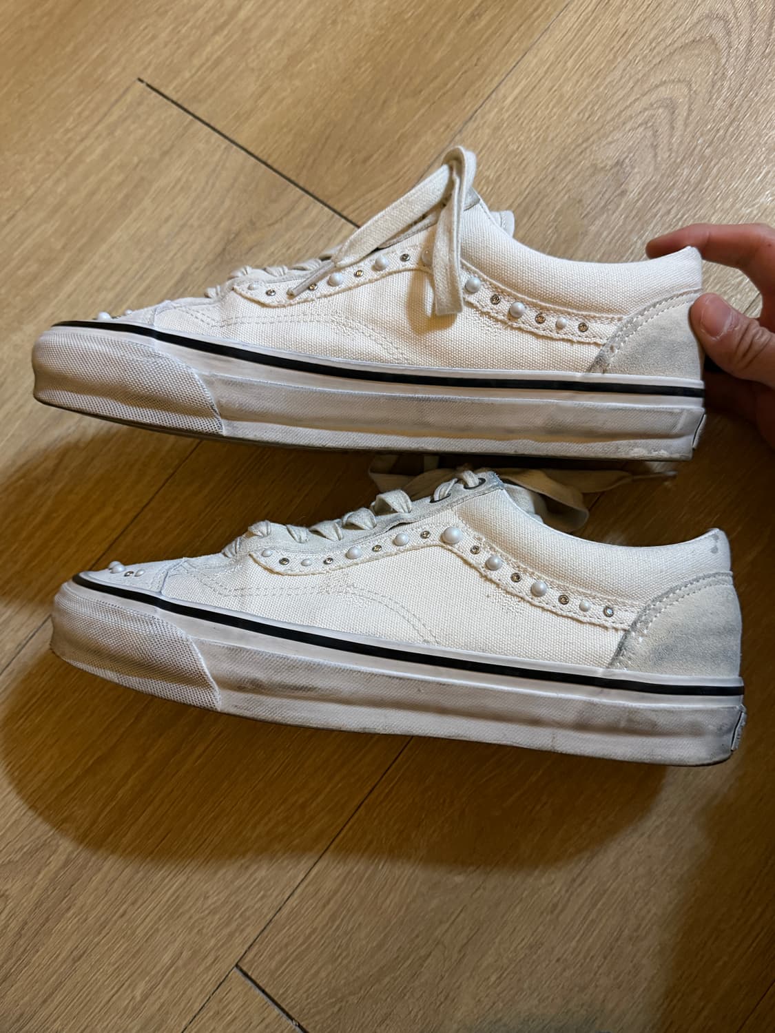 반스 올드스쿨 36 펄라이즈드 화이트 280 상품이미지4