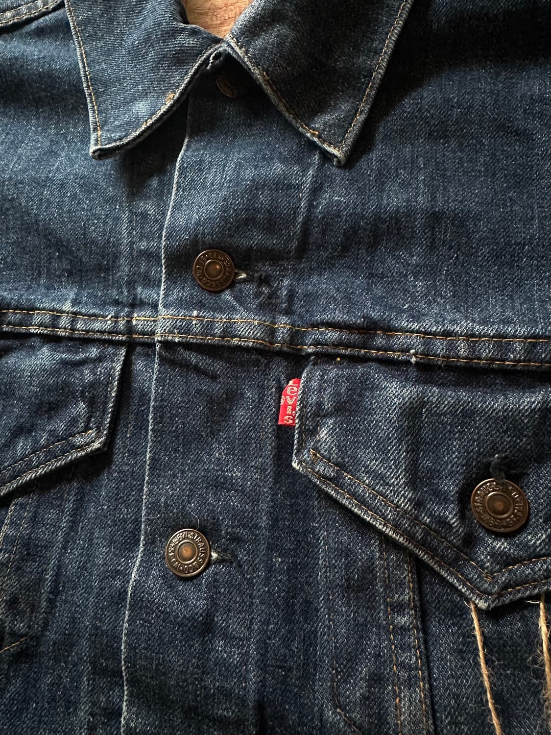 70s USA 빈티지 리바이스 70505 3세대 데님 트러커 자켓 상품이미지3