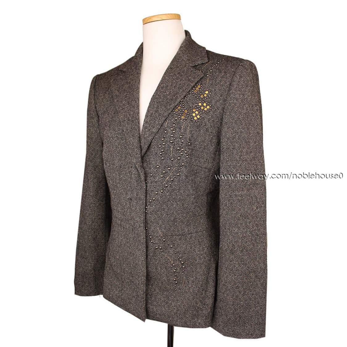 아이스버그 그레이 비즈 울 자켓 (44반) 상품이미지2