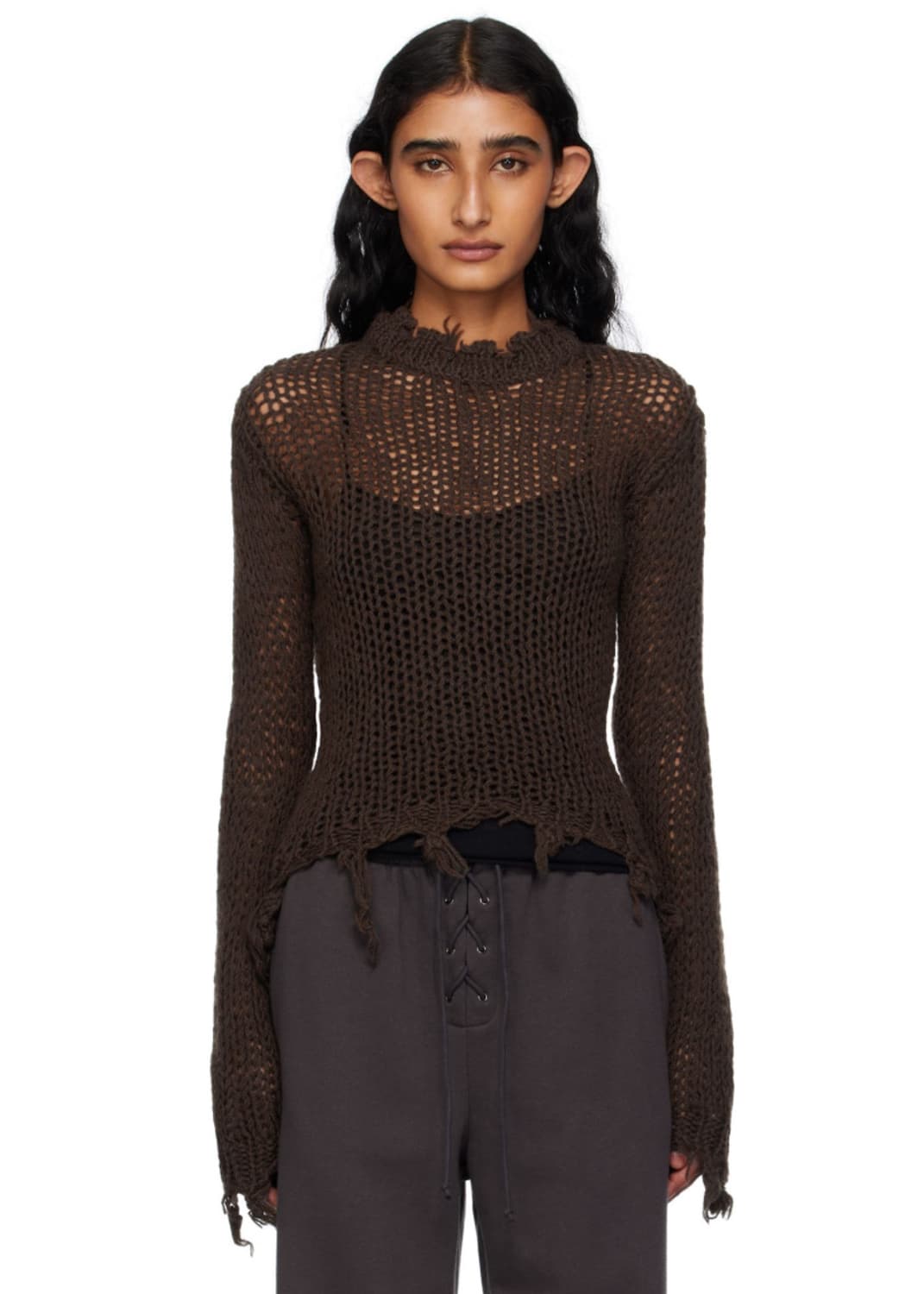 오픈와이와이 Distressed Crop Knit 상품이미지2