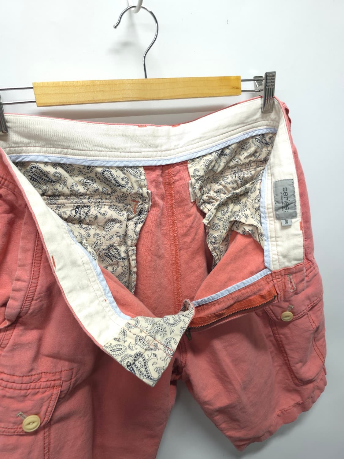 ​시리즈 남성 빈티지 피치 카고 린넨혼방 반바지 (32~33) 상품이미지7