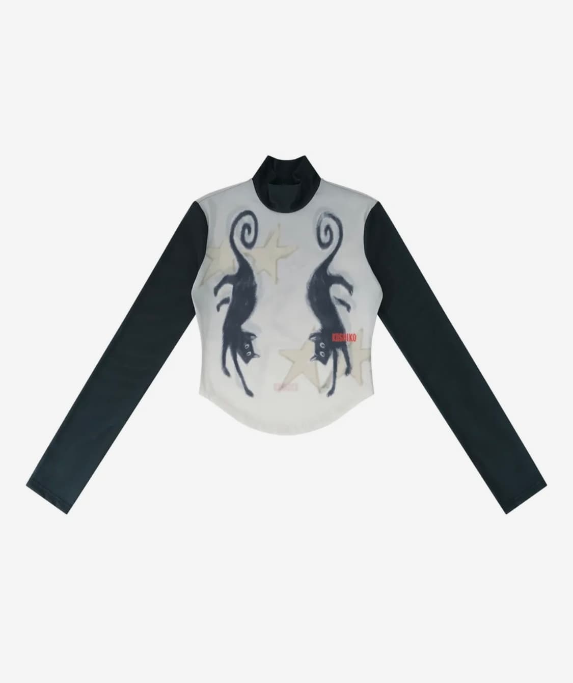 카시코 메쉬 탑  Cats on Mars Highneck Mesh Top 상품이미지3